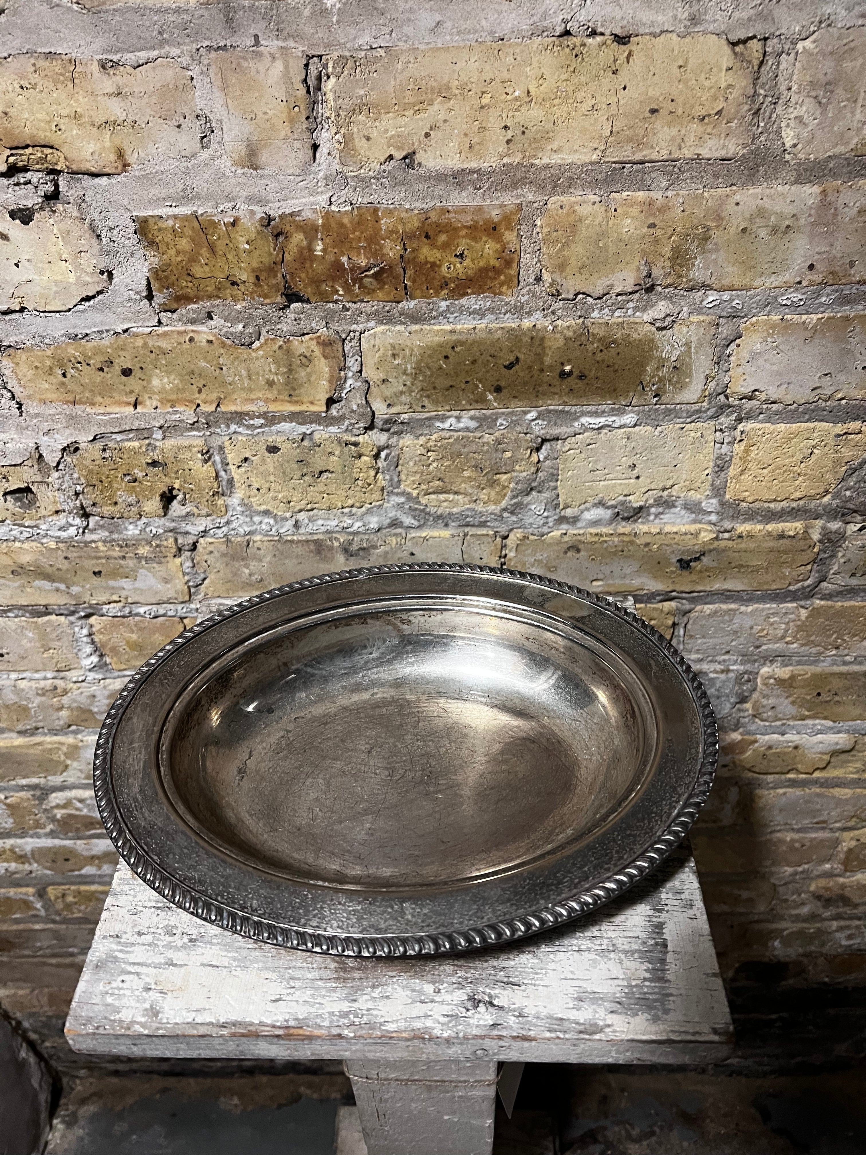 Silverplate Oval Tray