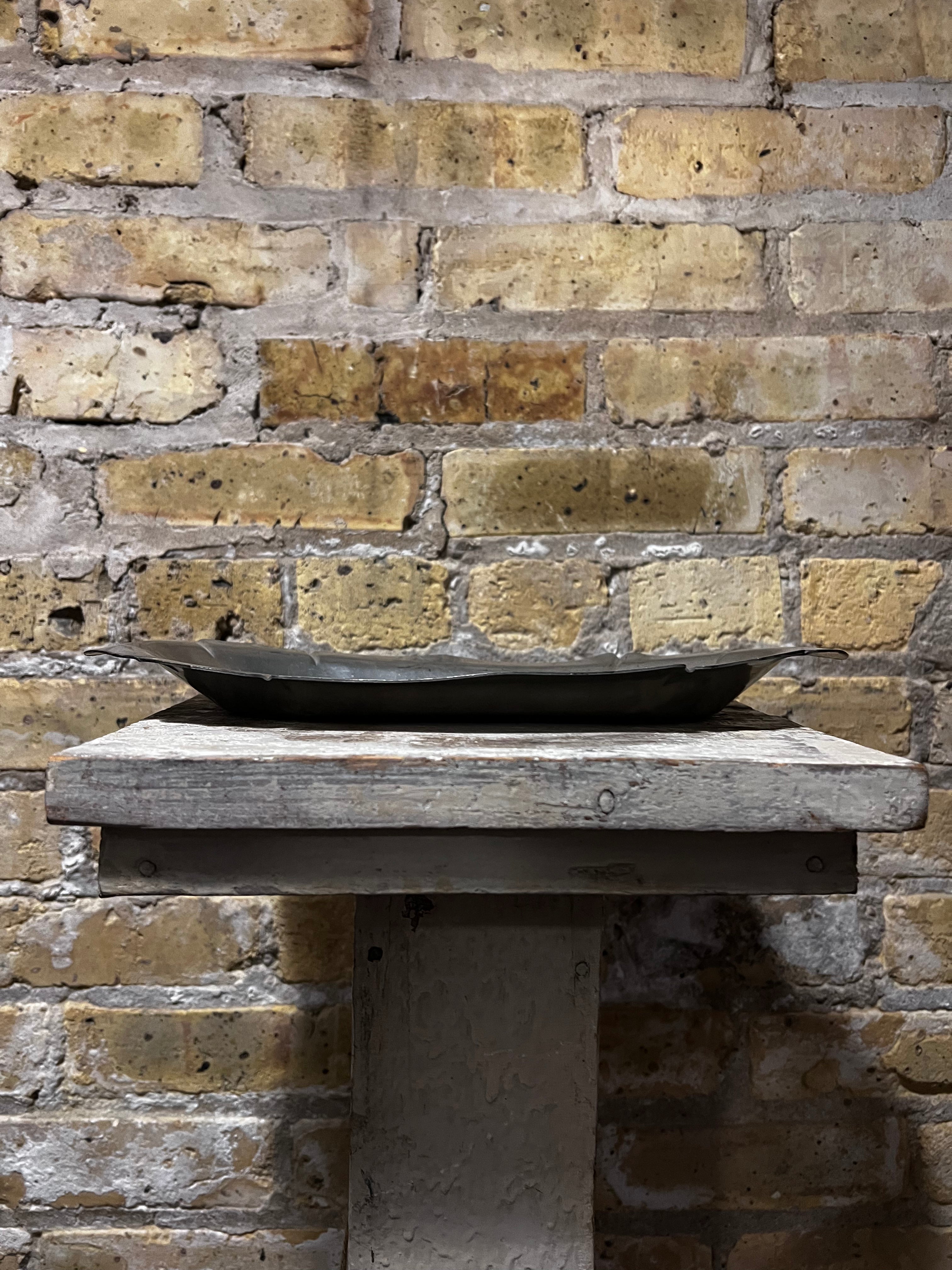 Oval Pewter Tray