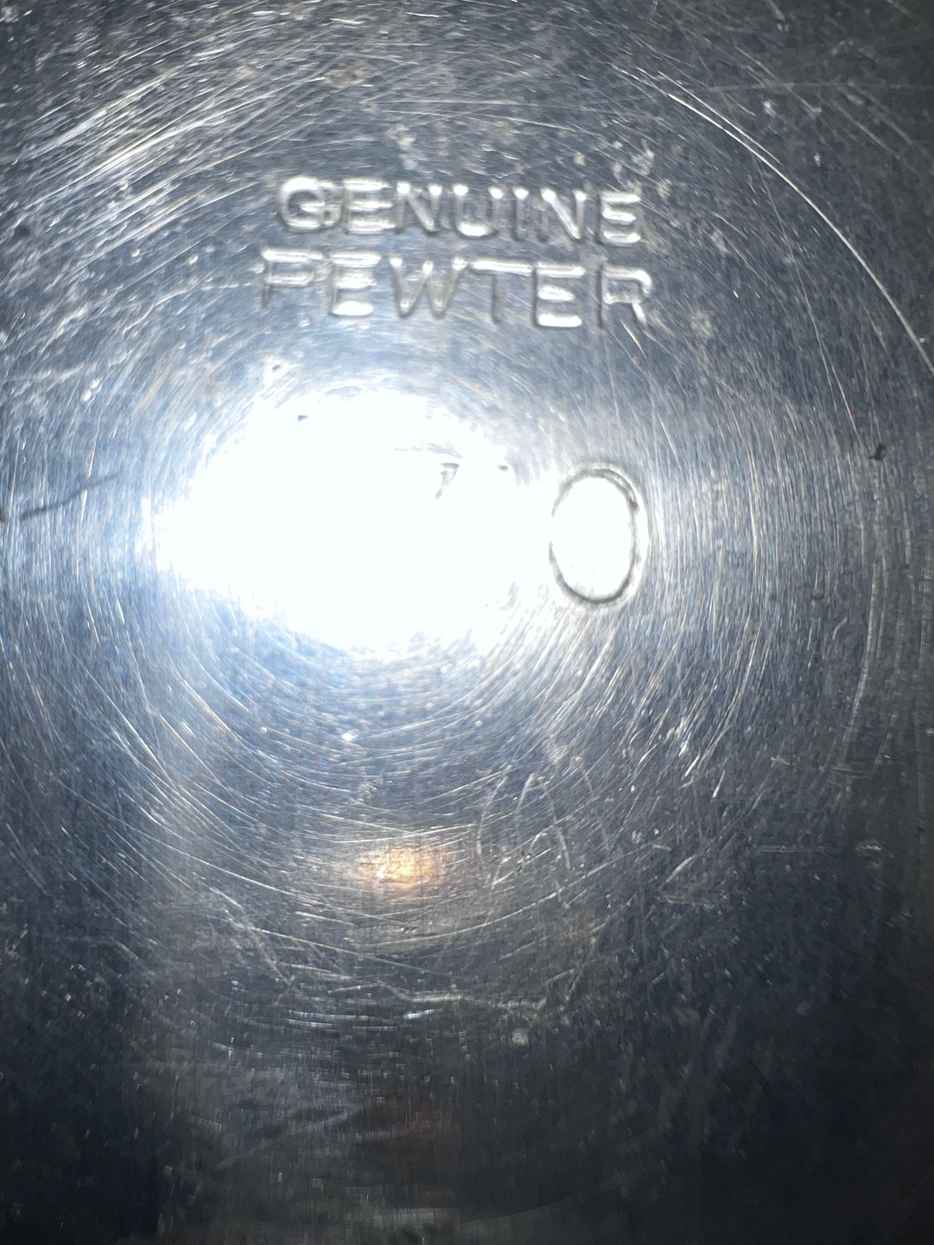 Oval Pewter Tray