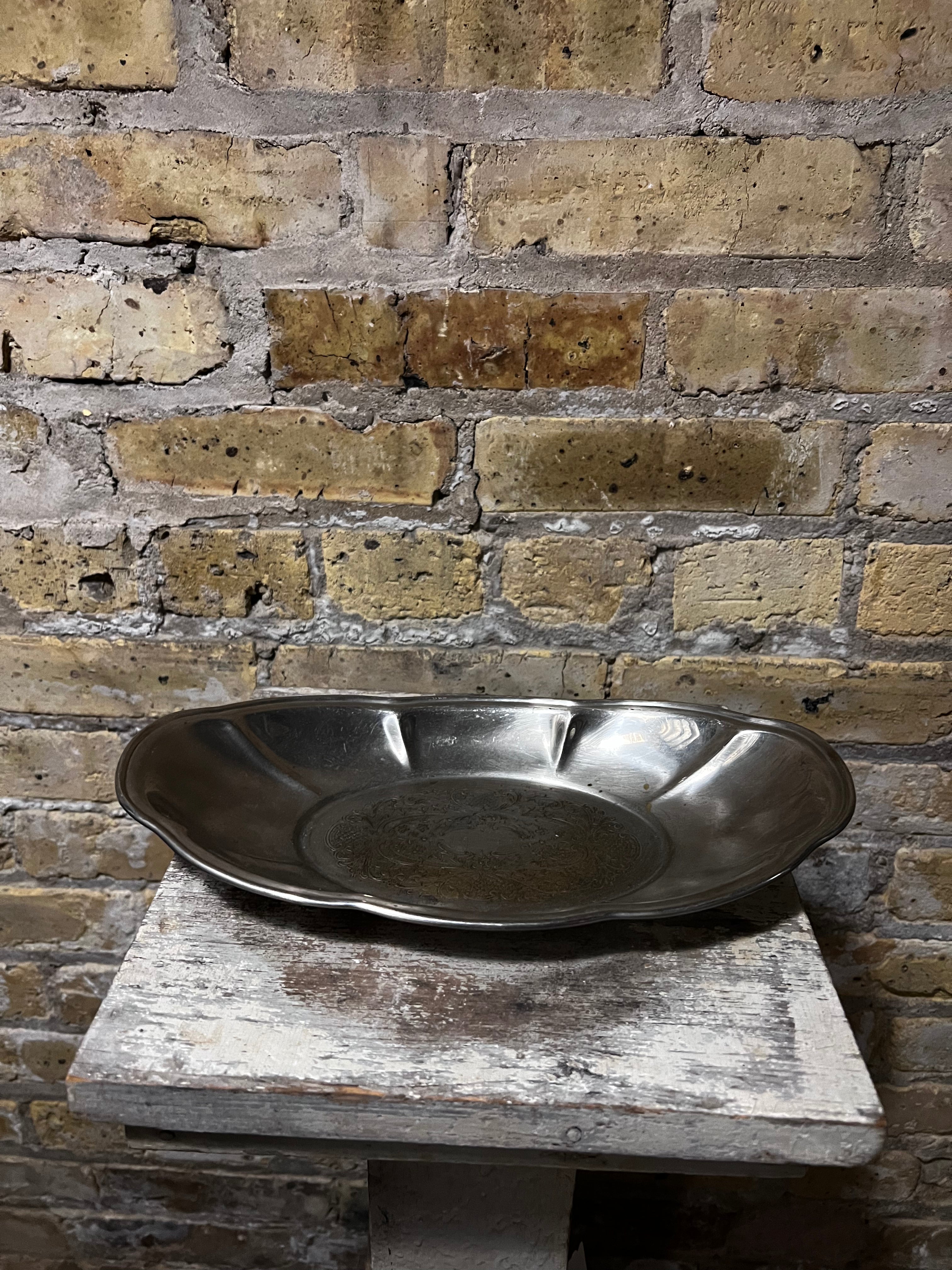 Silverplate Oval Tray