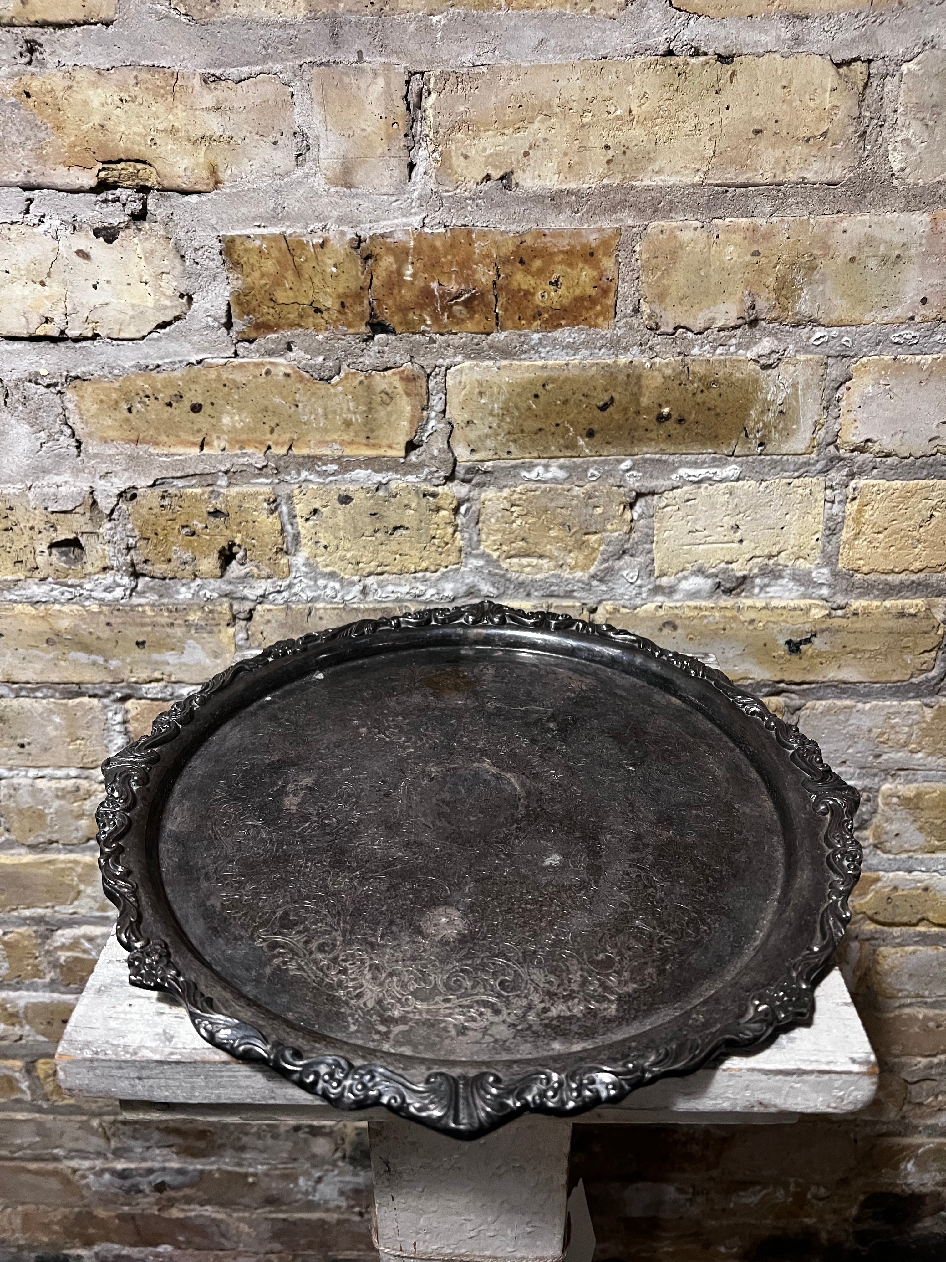 Lg Silverplate Tray