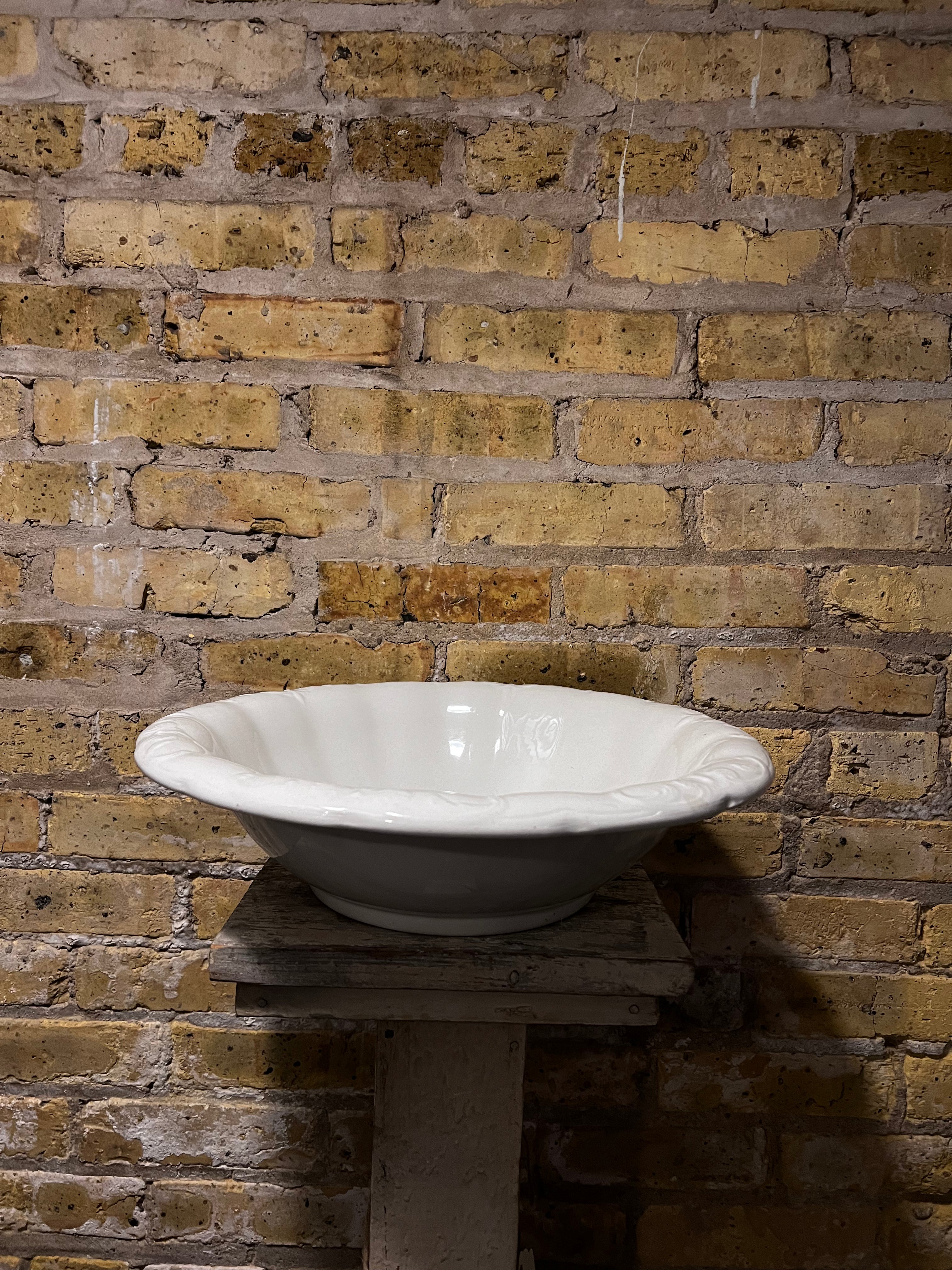 White Ceramic Basin