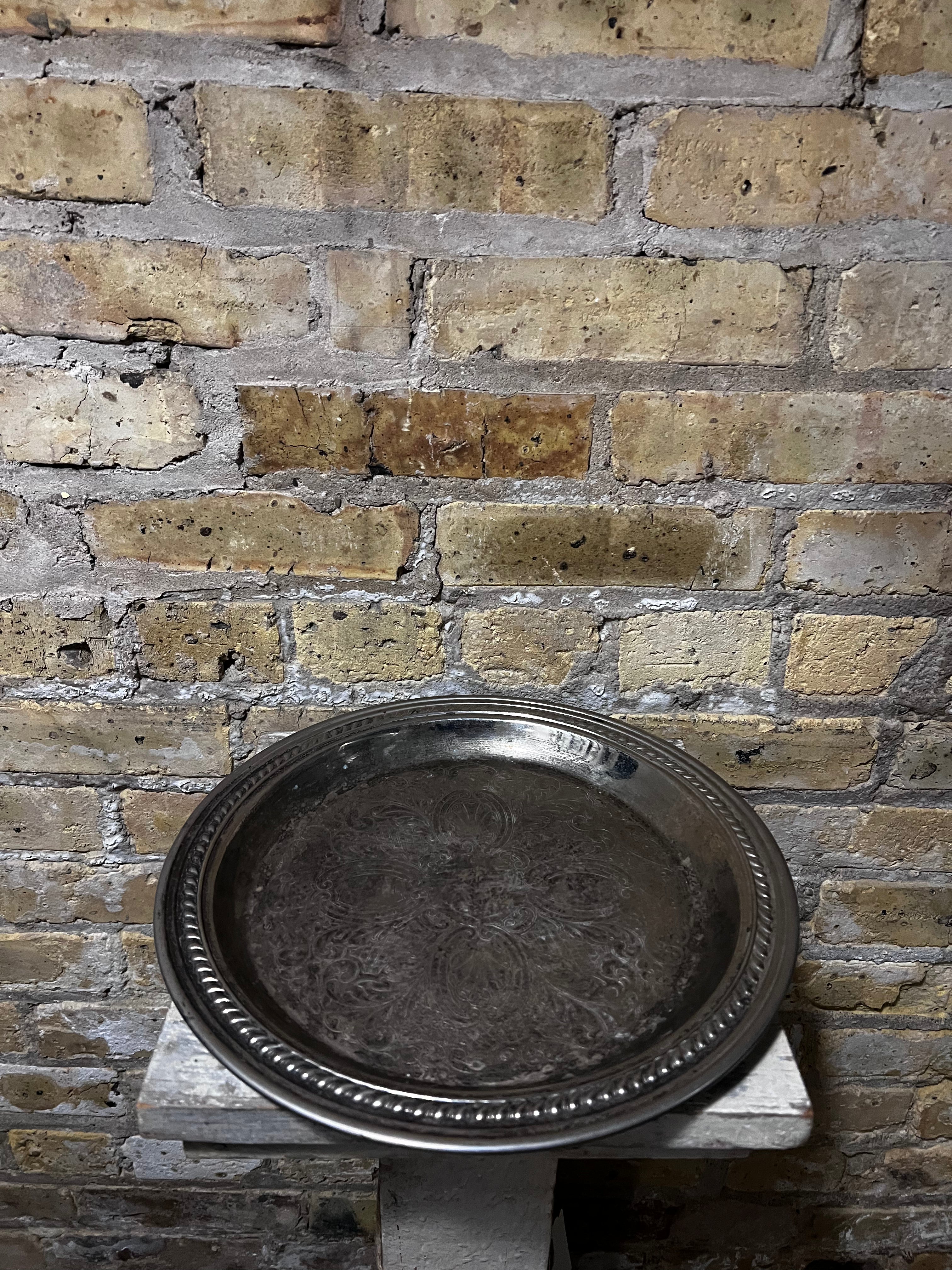Lg Silverplate Tray