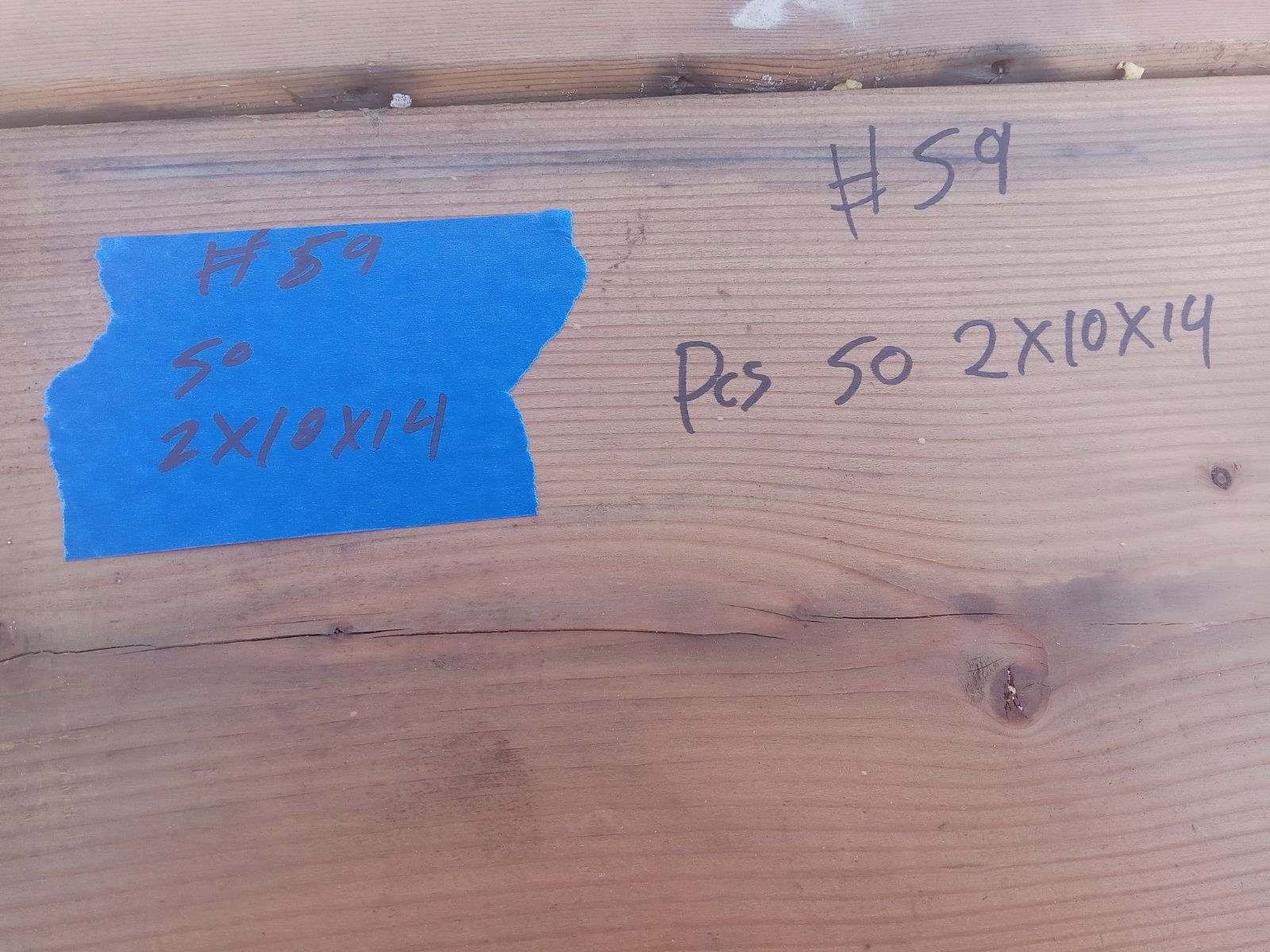 Reclaimed mid century lumber 50 pcs 2x10x14, 875 Board Feet bundle #59
