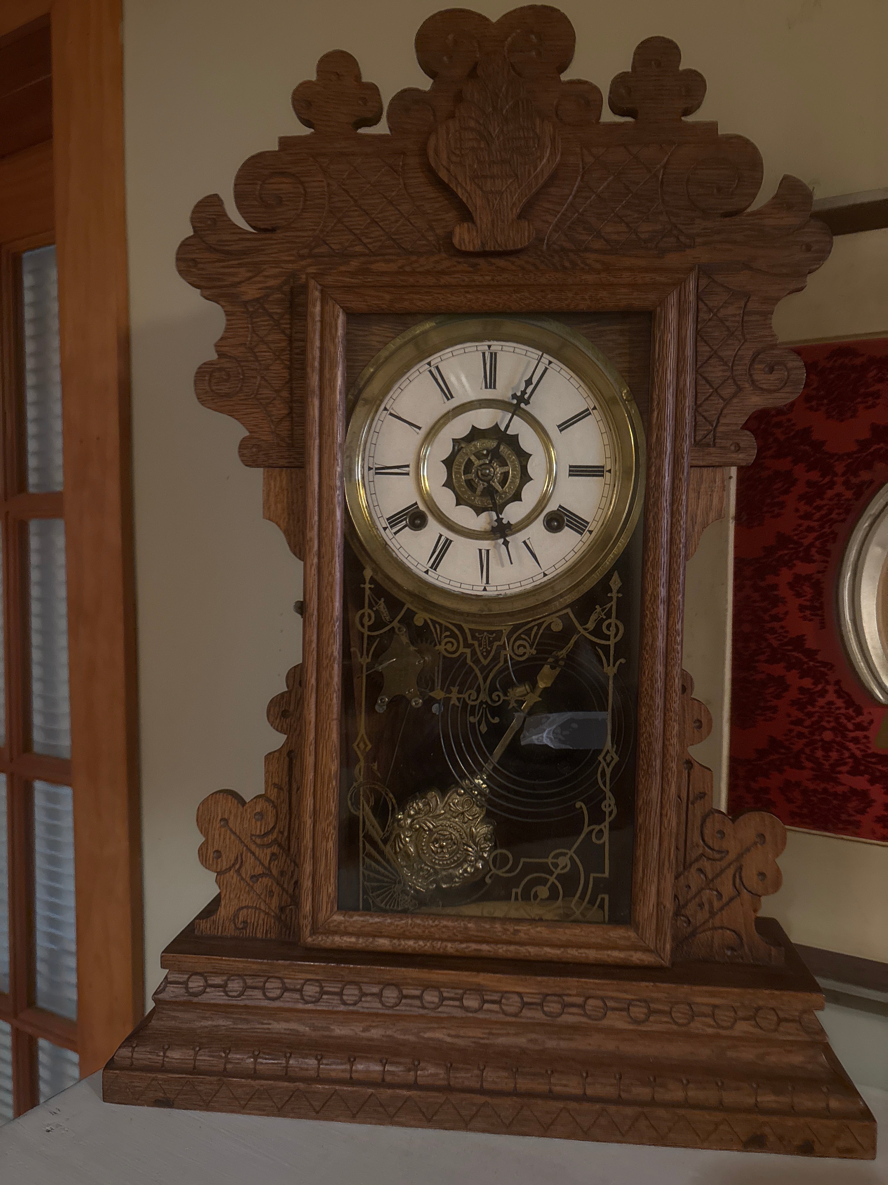 Vintage Gingerbread Clock