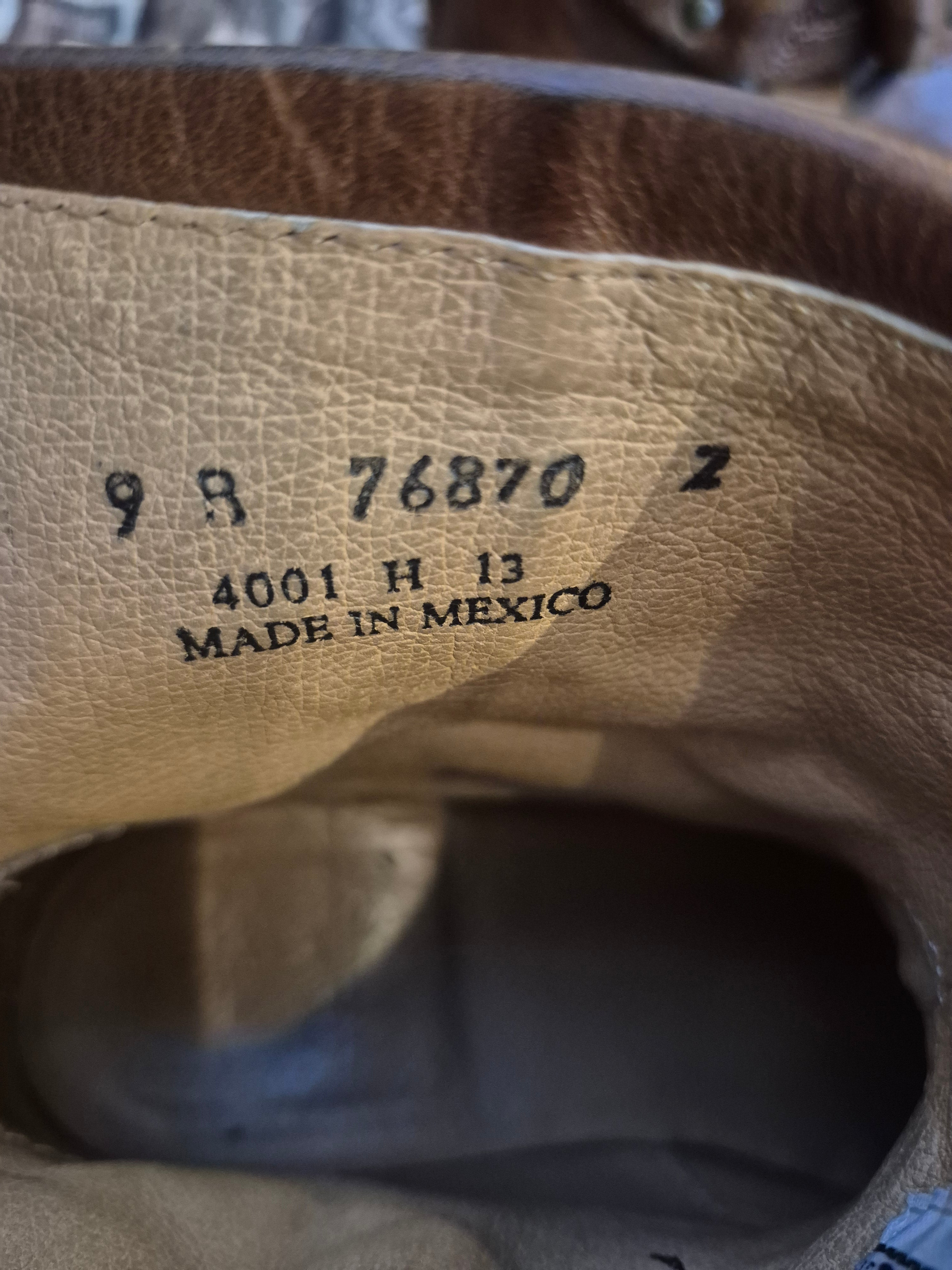 FRYE Phillip harness cognac leather ankle boots