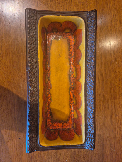 Lane Ceramics glazed rectangular dish