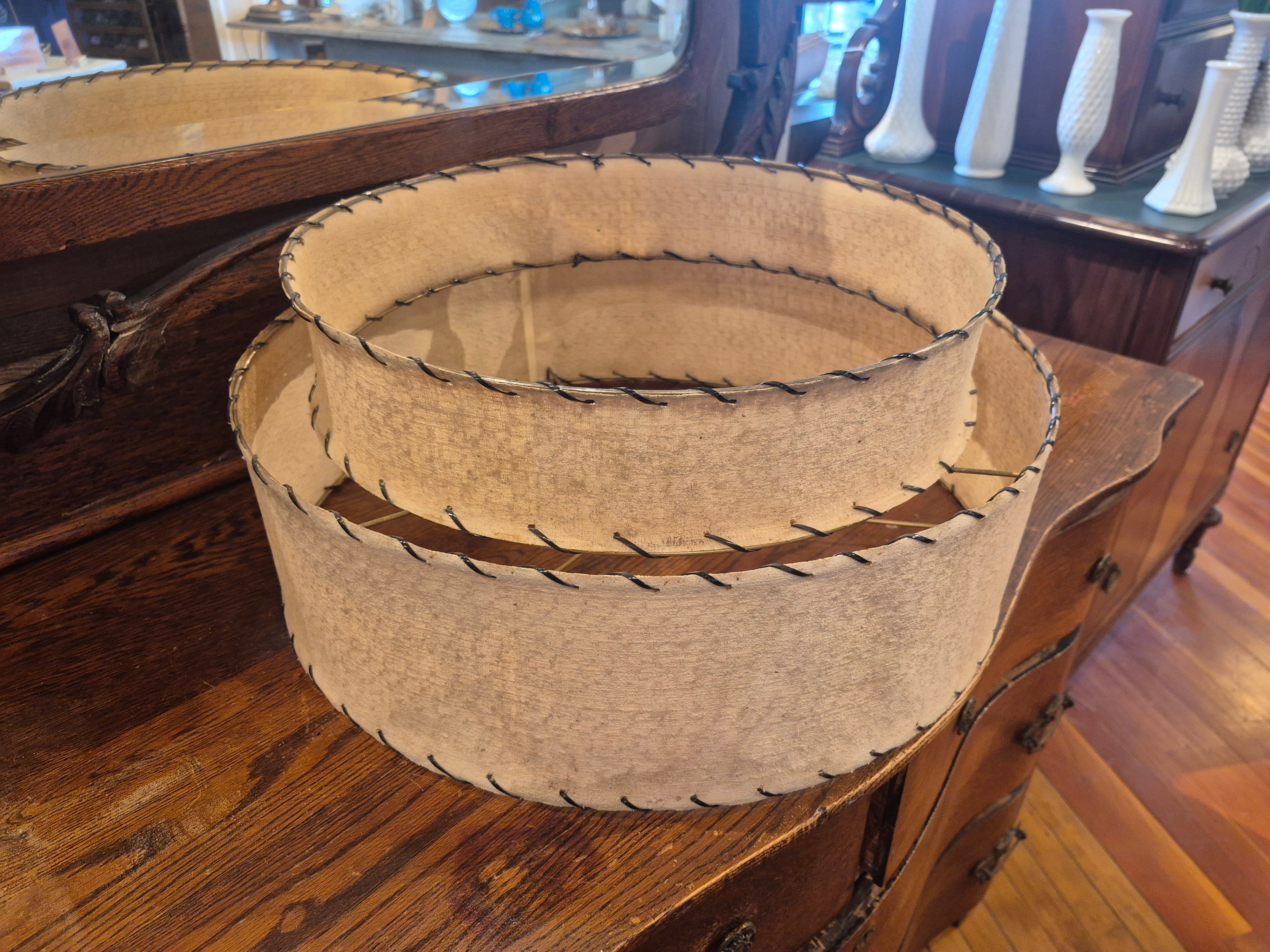 MCM styled 2 Tier Fiberglass Lamp Shade