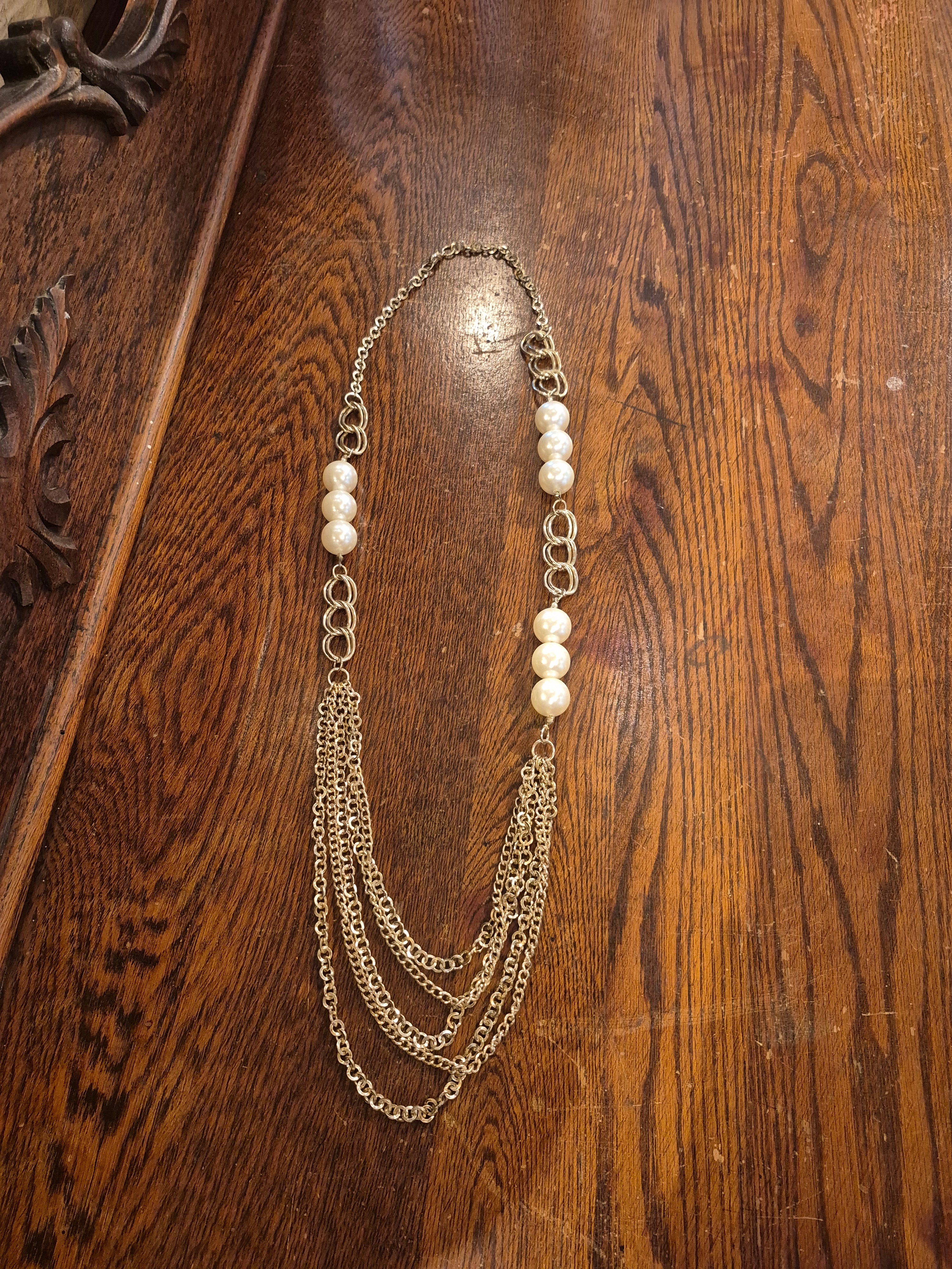 Pearl & Goldtone Necklace